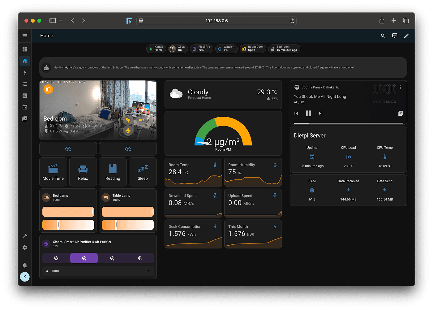 My House Thinks: Building a Genius-Level Smart Home with AI