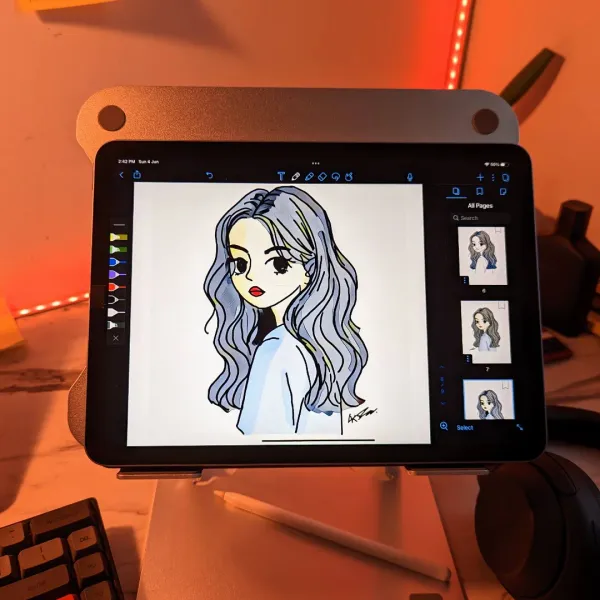 The theory is that every character we draw is simply a visual echo of a story we haven't quite figured out how to write down yet. ✍️✨

#digitalart #thetheoryis #creativeprocess #workspaceglow #mindfulcreation