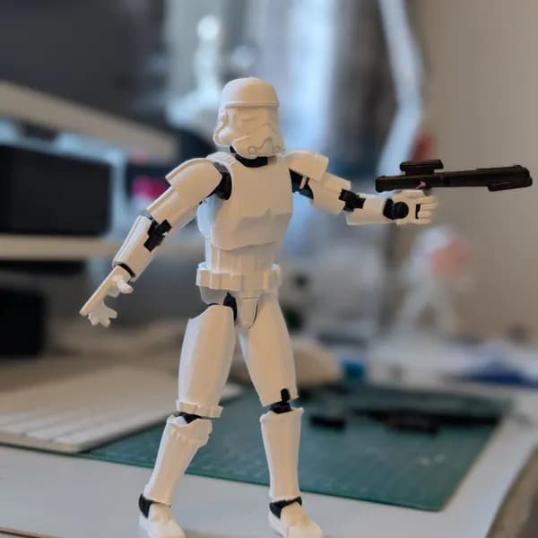 Articulated Stormtrooper figure from Star Wars
