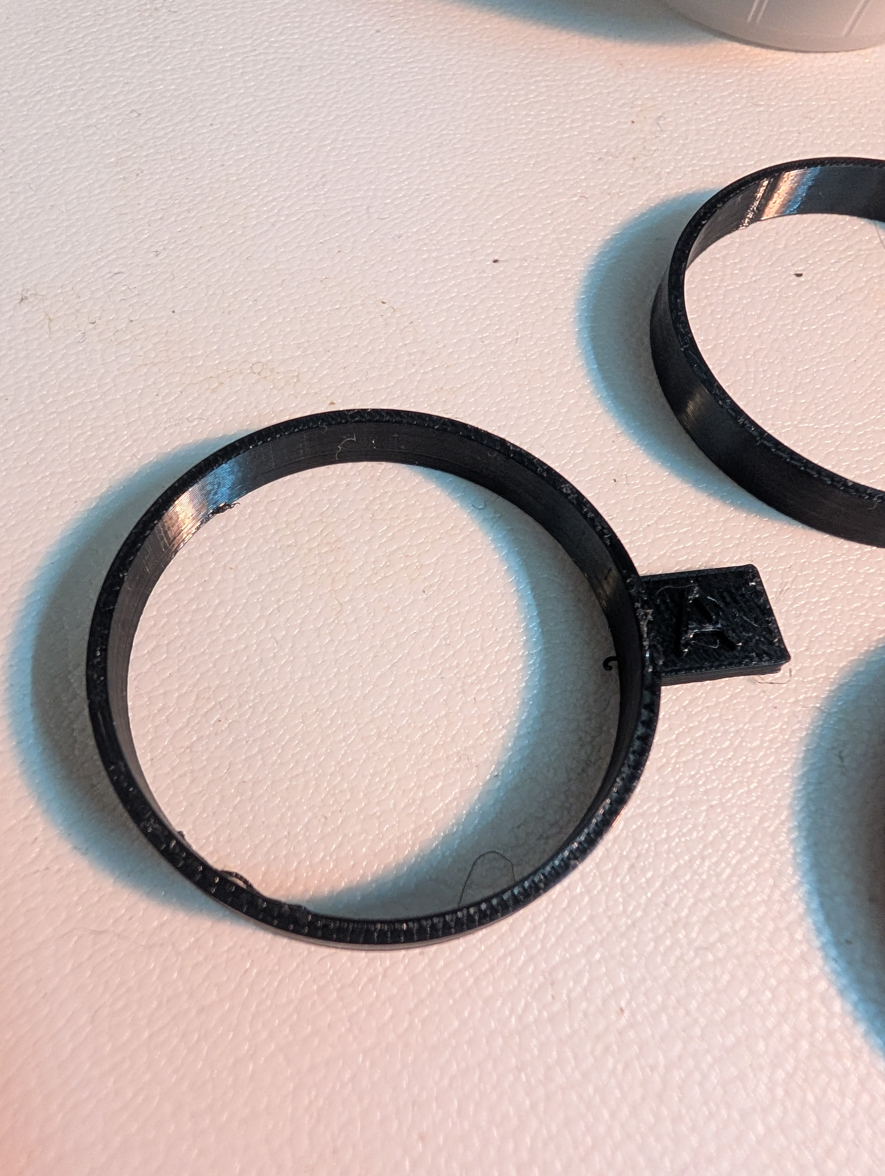 Close-up of the winning gauge, ring A.