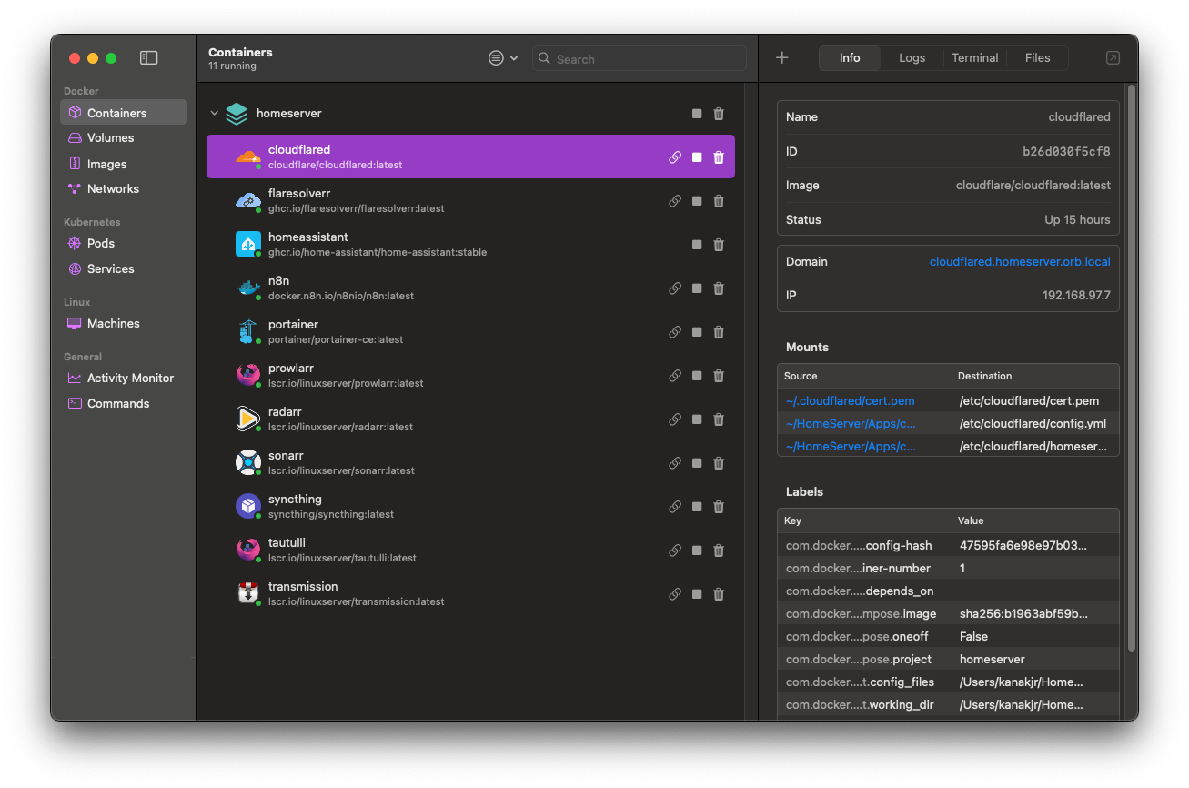 Sonarr UI for tracking and downloading TV shows